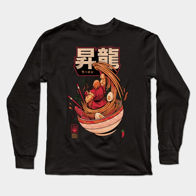 Spicy Shoryu Noodles Long Sleeve T-Shirt by K2Gproject